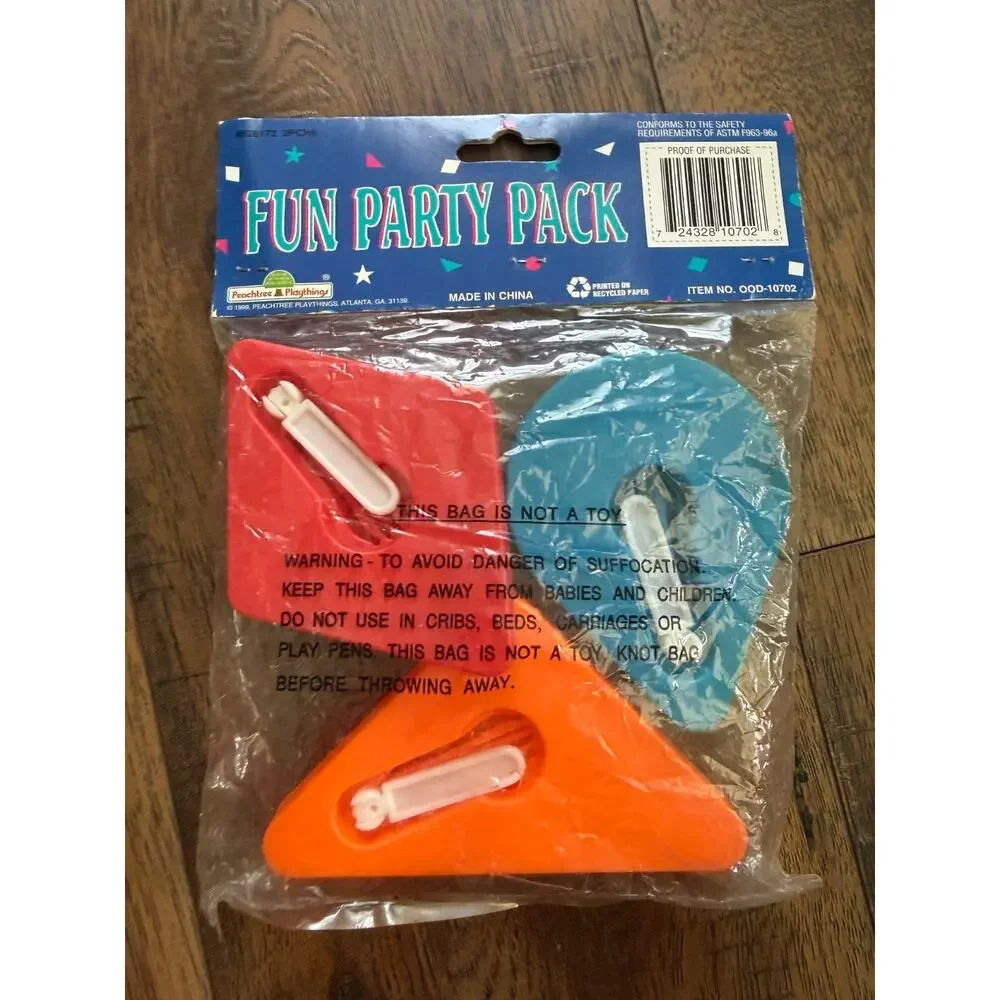 Vintage 1999 Birthday Party Noise Makers Sealed Deadstock